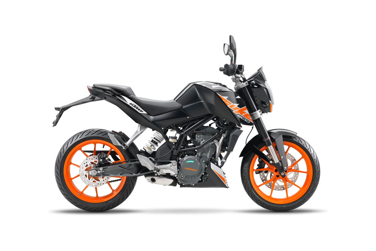 Overview of the motorcycle KTM Duke 200 Overview of the motorcycle KTM Duke 200
